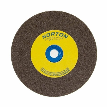 NORTON CO Bench & Pedestal Wheel, Standard, Aluminum Oxide, Size: 6 x 3/4 x 1 Fine, Max RPM: 4140 076607-88235